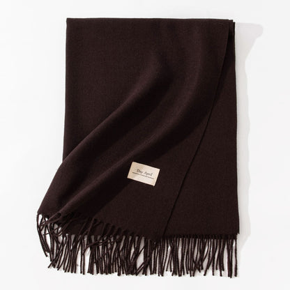 Cashmere-Feel Winter Shawl