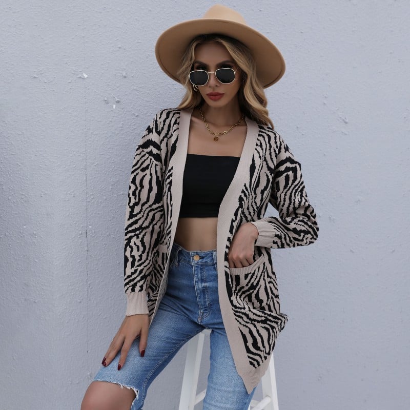 Striped Knit Cardigan
