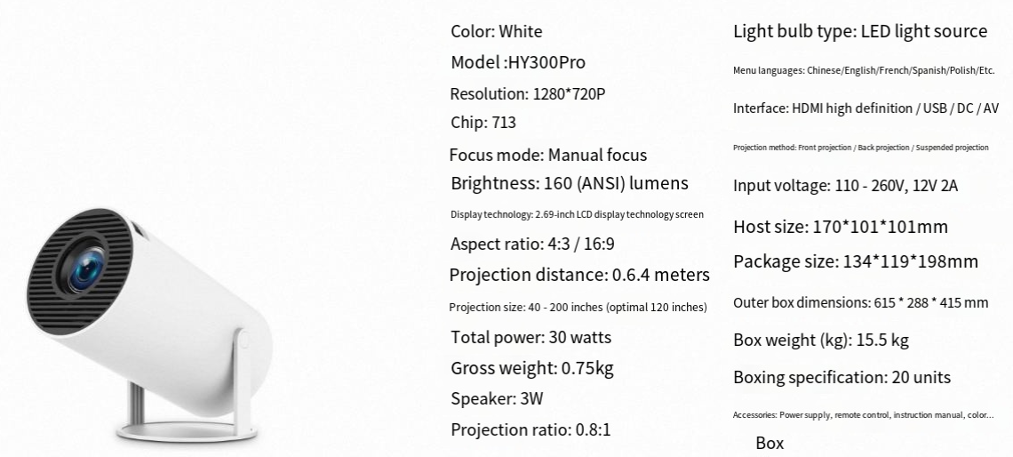 VisionBeam Mini Projector