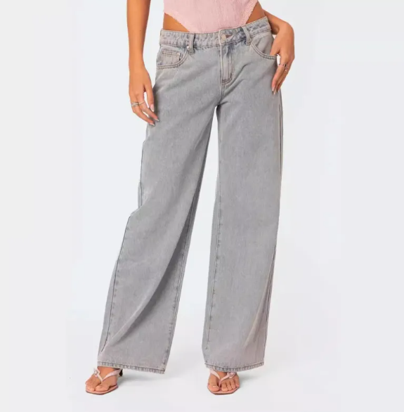 Retro Print Jeans