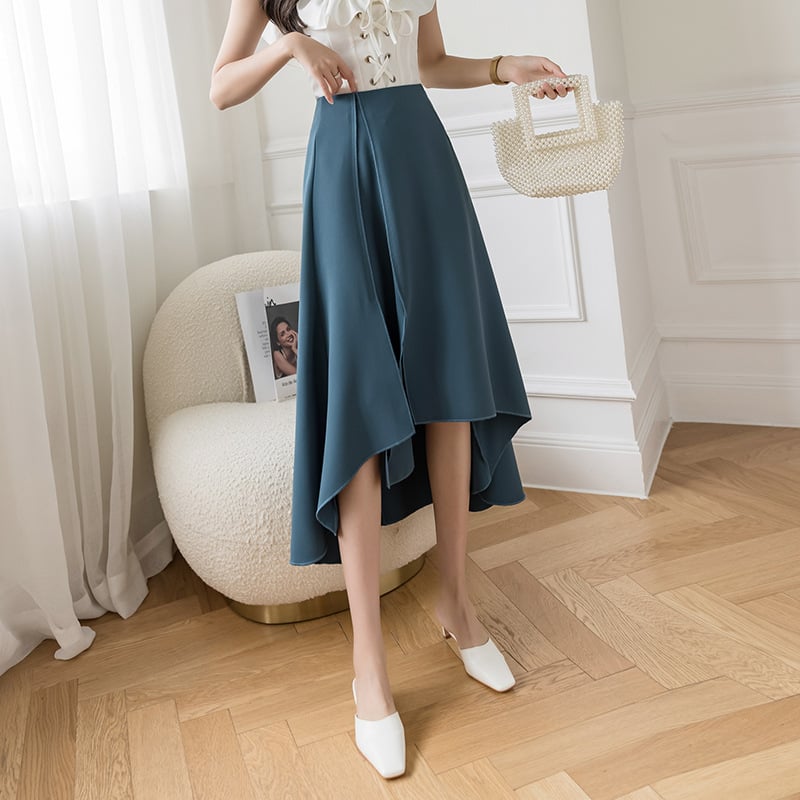 Lake Blue Slim Skirt