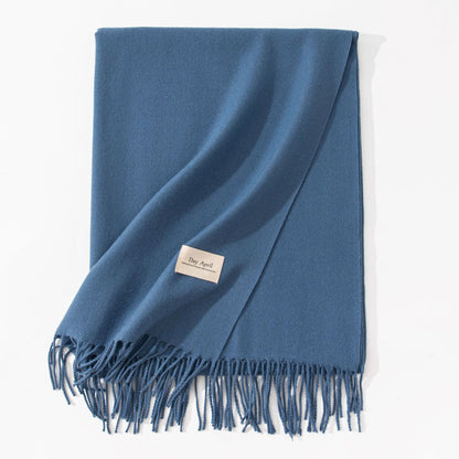 Cashmere-Feel Winter Shawl
