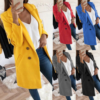 Buttoned Wool Coat