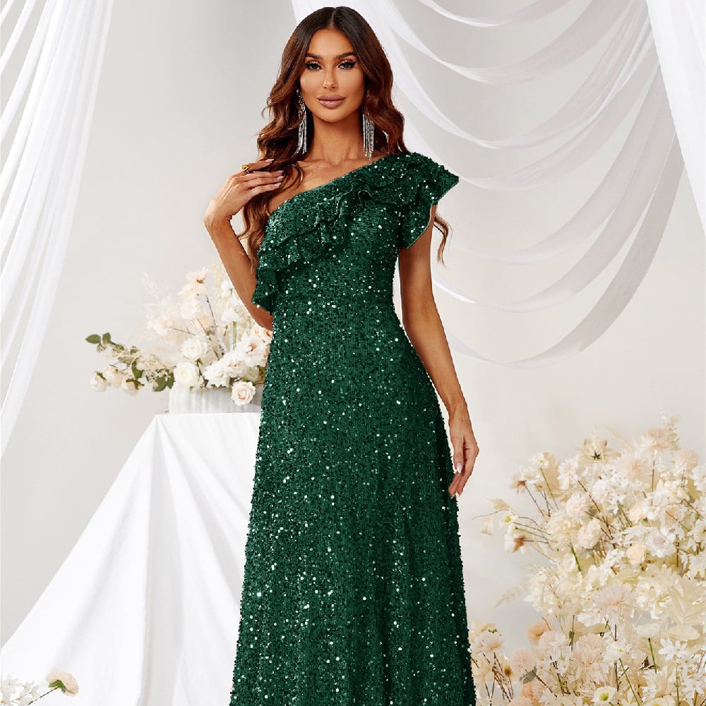 Dark Green Knit Dress