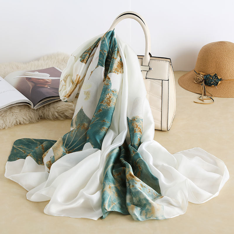 Silk-Blend Wrap Scarf