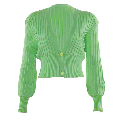 2019 Autumn Women's Cardigan Sweater with V-Neck