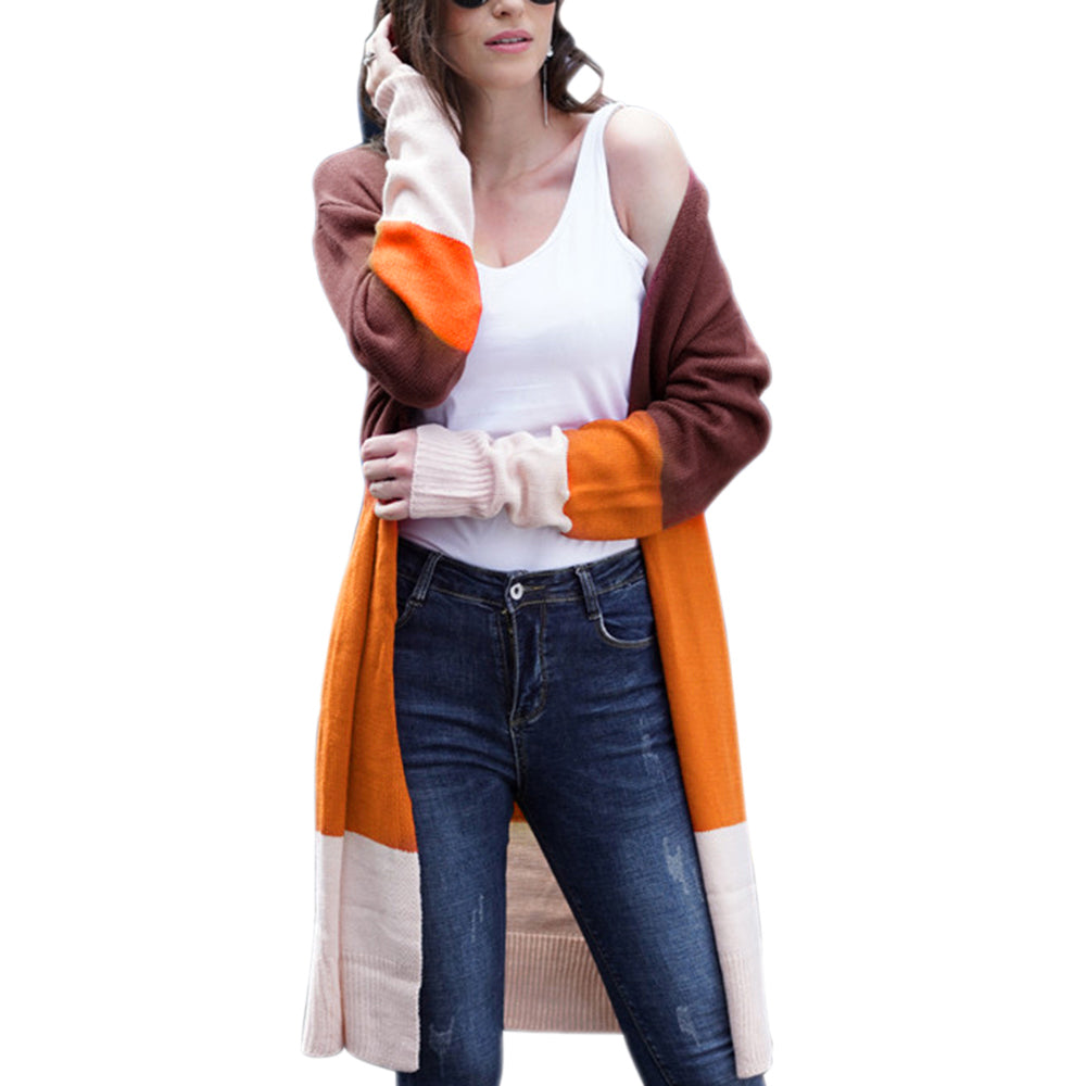 Long Striped Cardigan