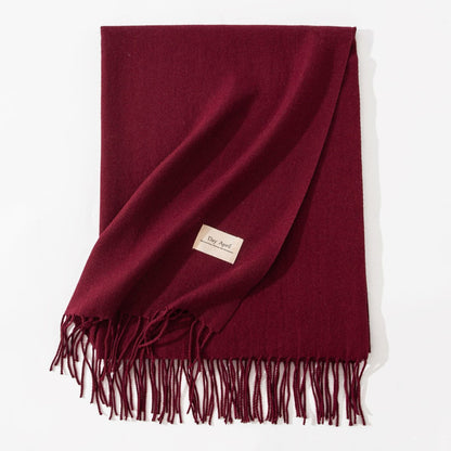 Cashmere-Feel Winter Shawl