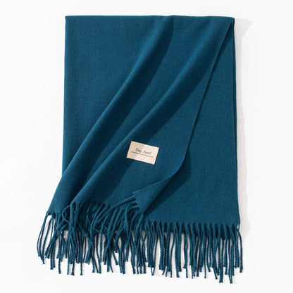 Cashmere-Feel Winter Shawl