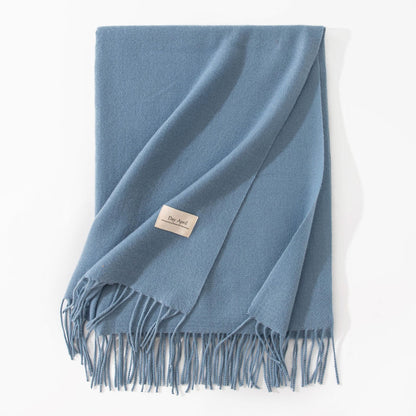 Cashmere-Feel Winter Shawl