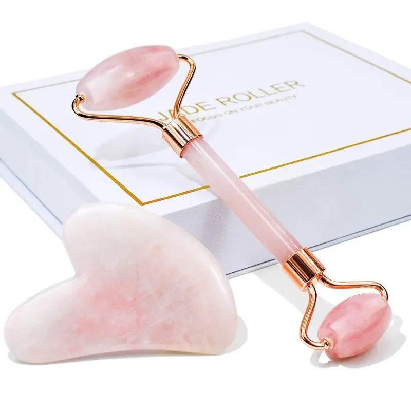 Jade Facial Roller & Gua Sha Set