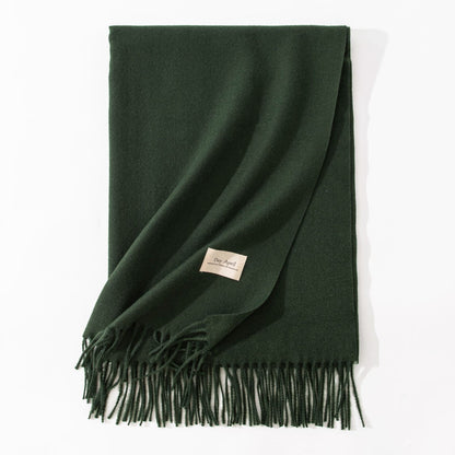 Cashmere-Feel Winter Shawl