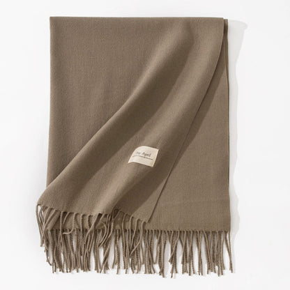 Cashmere-Feel Winter Shawl