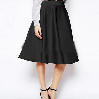 Pleated Midi Skirt