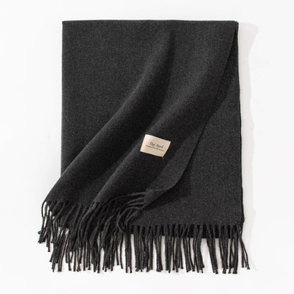 Cashmere-Feel Winter Shawl