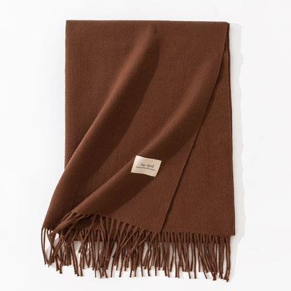 Cashmere-Feel Winter Shawl