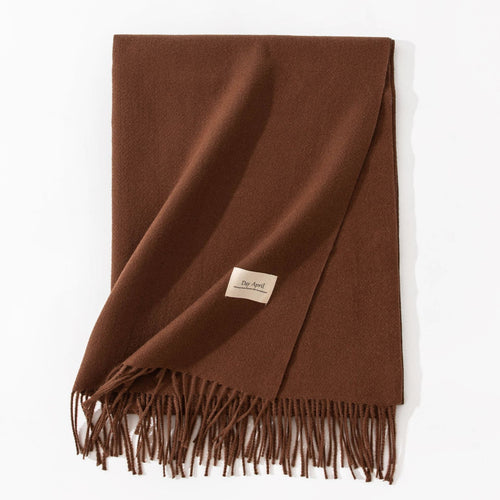 Cashmere-Feel Winter Shawl