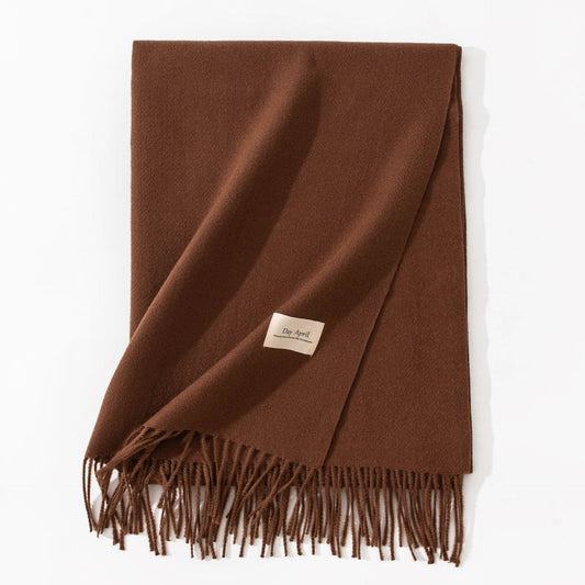 Cashmere-Feel Winter Shawl