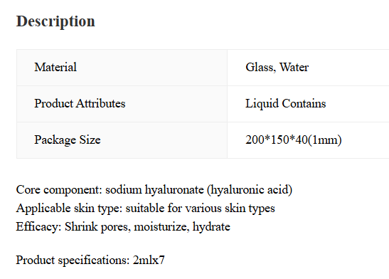 Hyaluronic Acid Hydra-Plump Ampoule