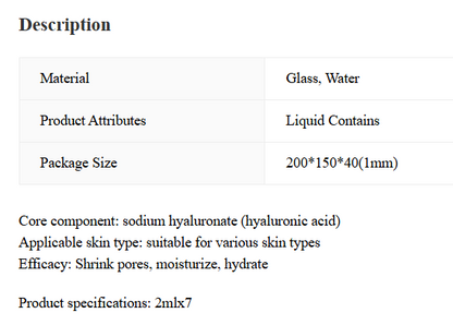 Hyaluronic Acid Hydra-Plump Ampoule
