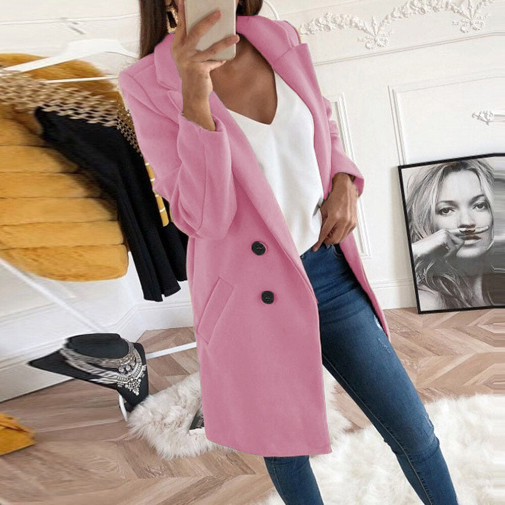 Buttoned Wool Coat