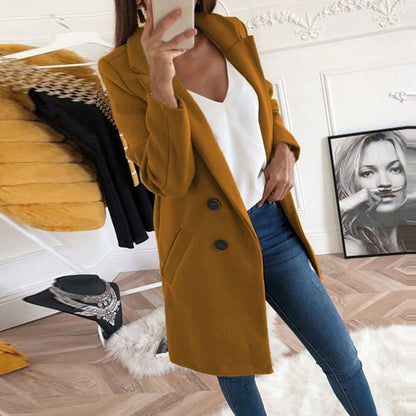 Buttoned Wool Coat